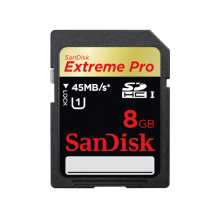 8Gb SD Card - Extreme Pro (45mb/s) - SanDisk