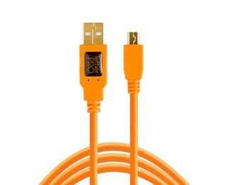 15ft USB 2 to Mini B Cable - Tether Tools